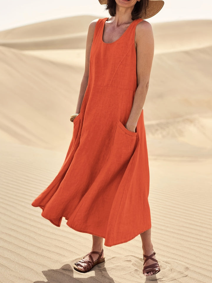 Lily Kensington™ | Relaxed Linen Blend Dress