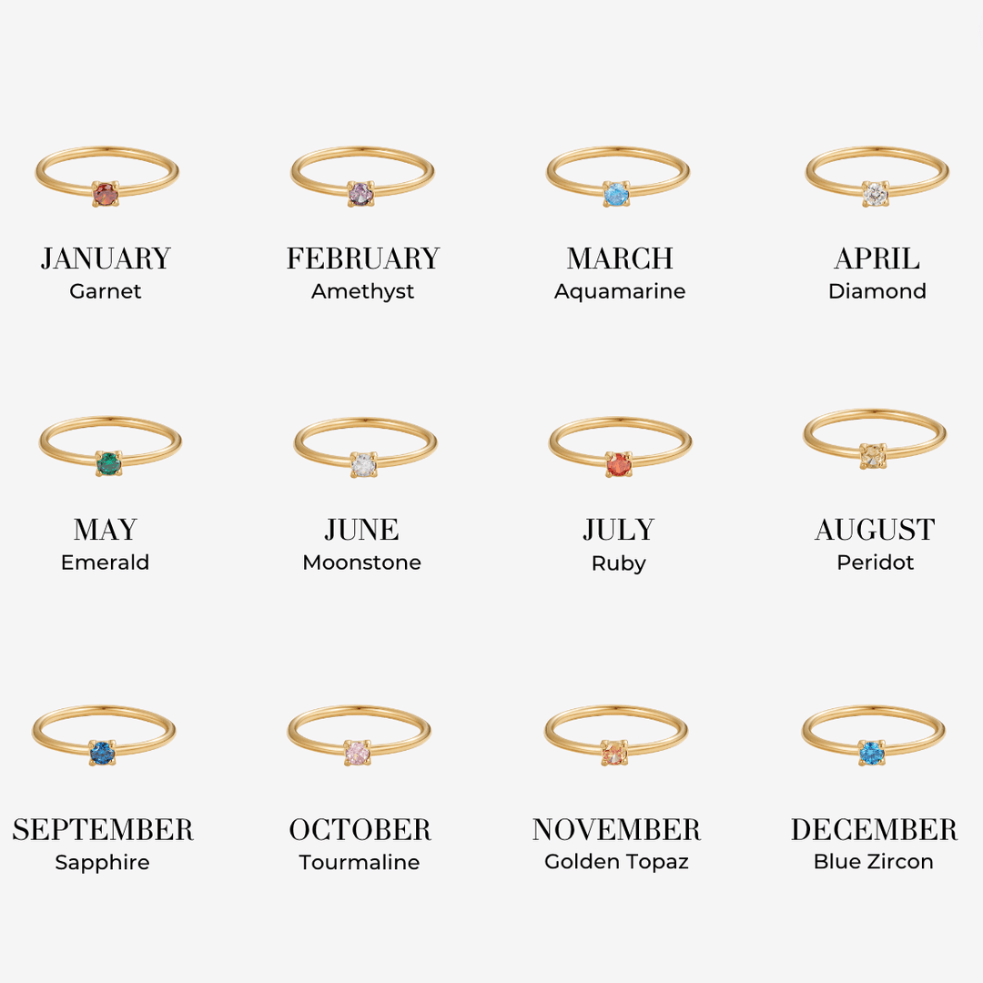 Unique Birthstone Rings
