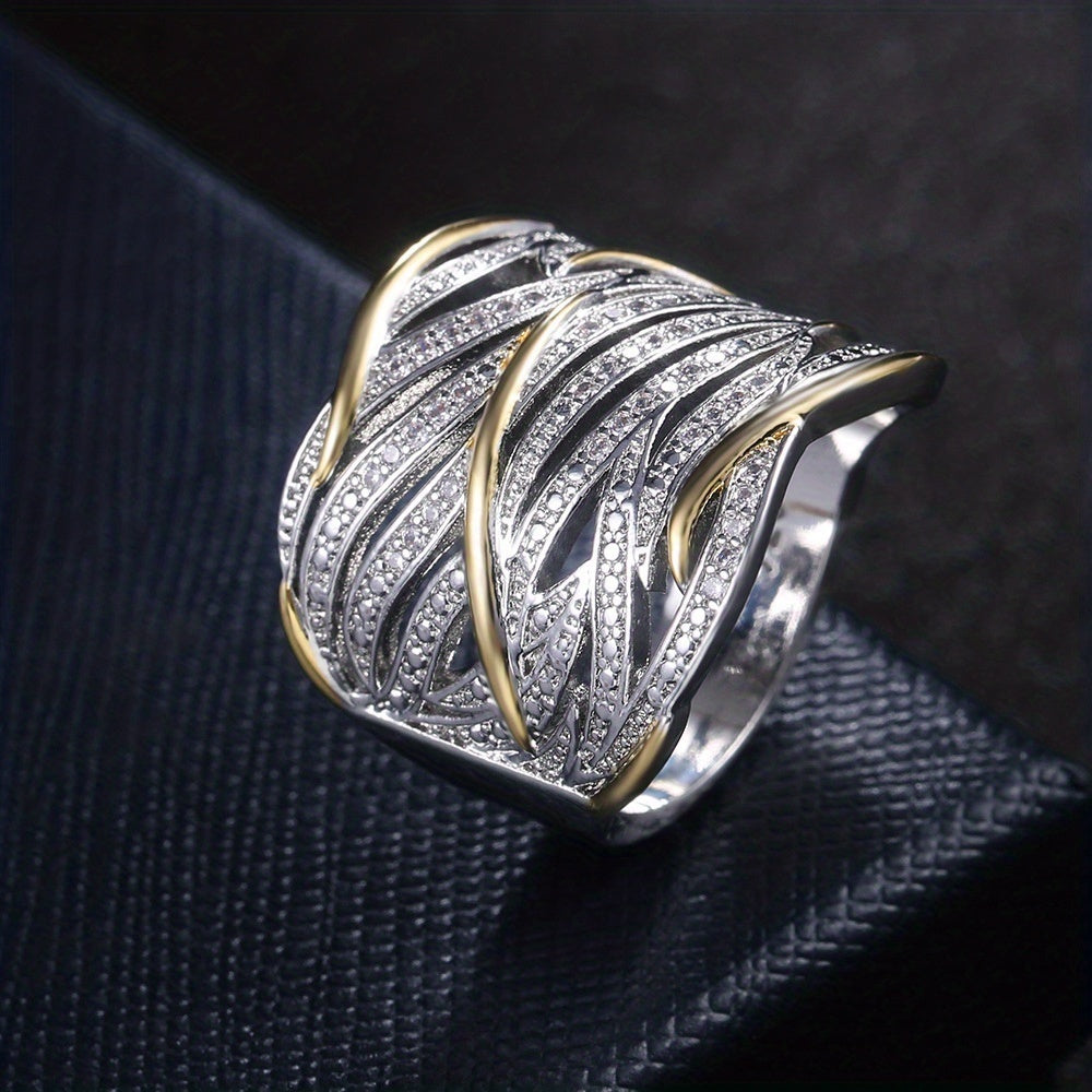 Chic Layered Twist Ring