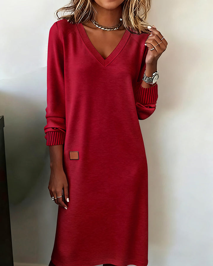 The Aurora™ | Elegant Knit Sweater Dress