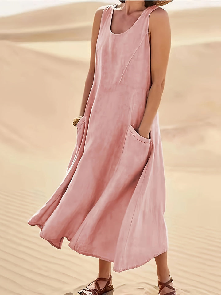 Lily Kensington™ | Relaxed Linen Blend Dress