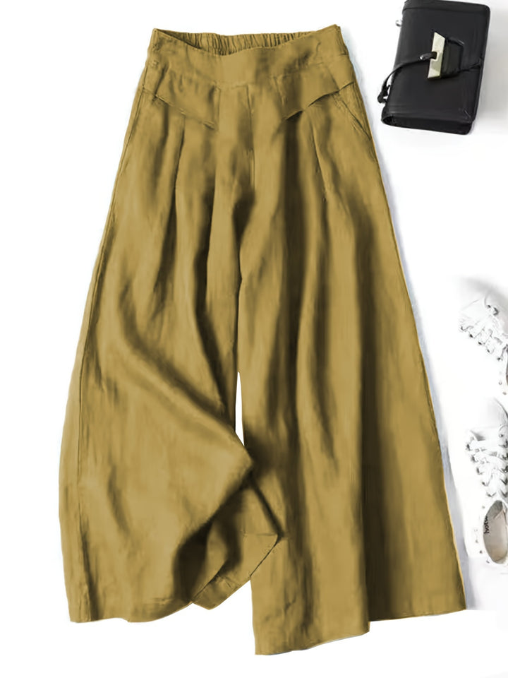 Isabelle Whitmore™ | Effortless Linen Wide-Leg Trousers