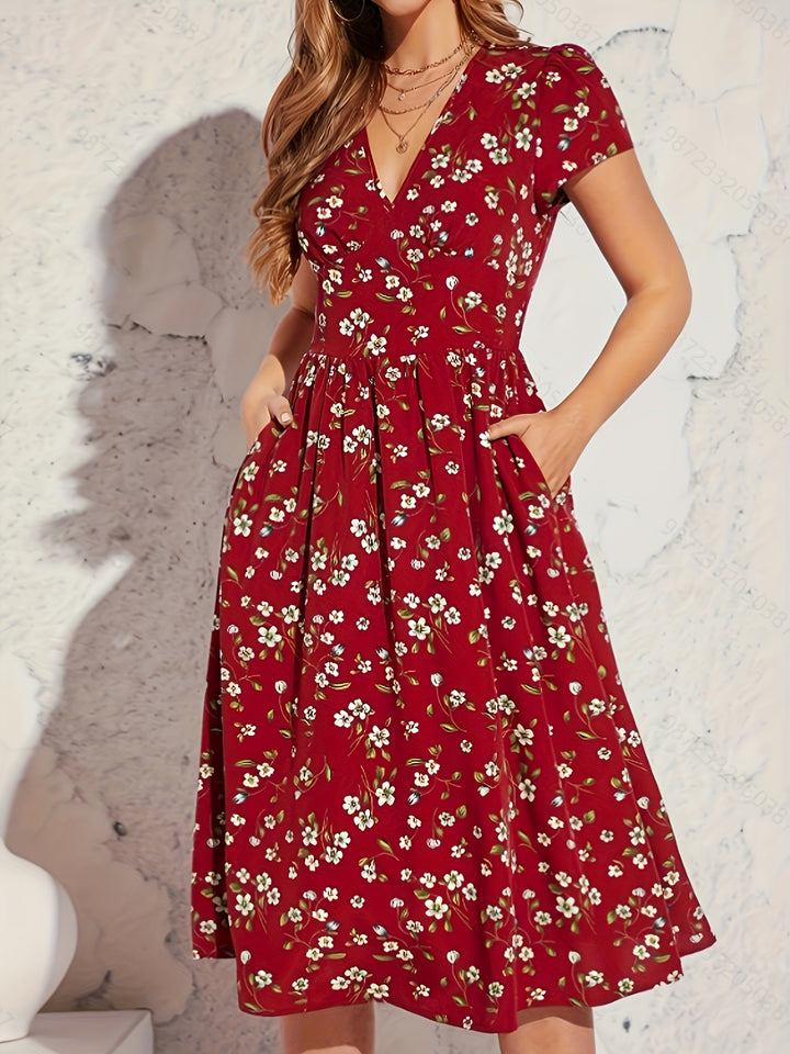 Amelia Hart™ | Soft Floral Summer Dress