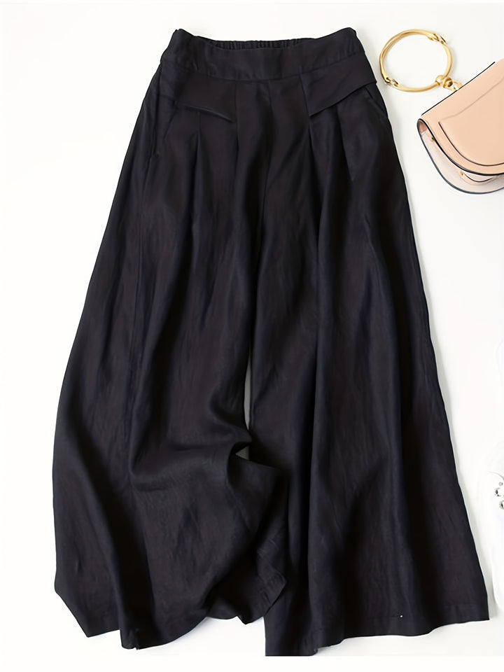 Isabelle Whitmore™ | Effortless Linen Wide-Leg Trousers