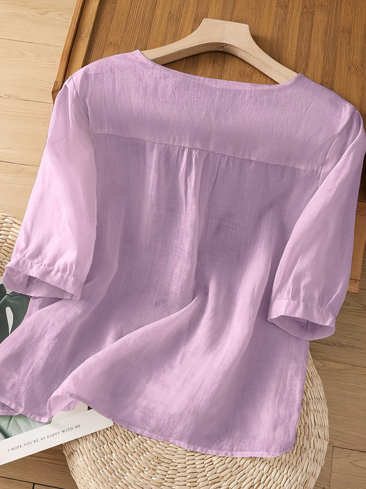 Dorothy Cotton™ | Soft Embroidered Top