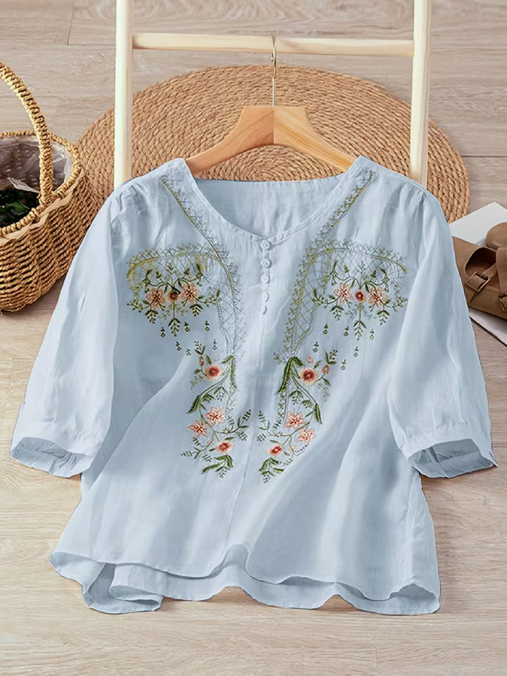 Dorothy Cotton™ | Soft Embroidered Top