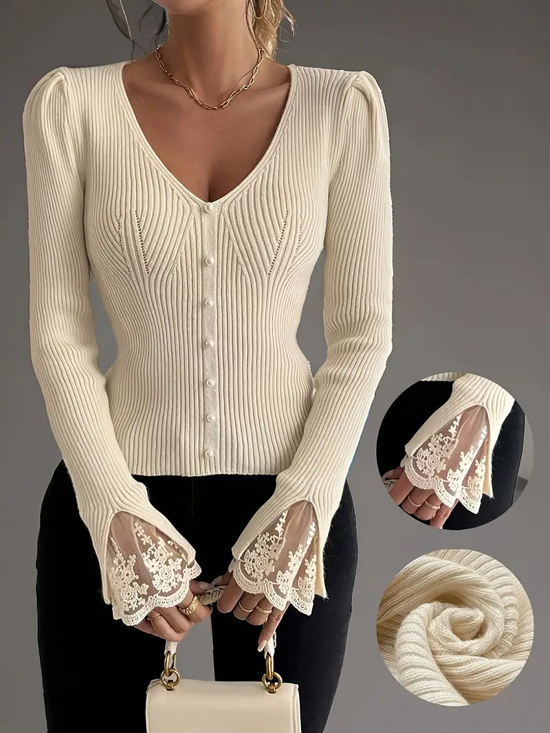 Charlotte Lace™ | Knit Top