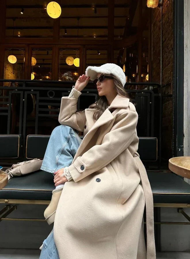 The Eleanor™ | Elegant Wool-Blend Winter Coat