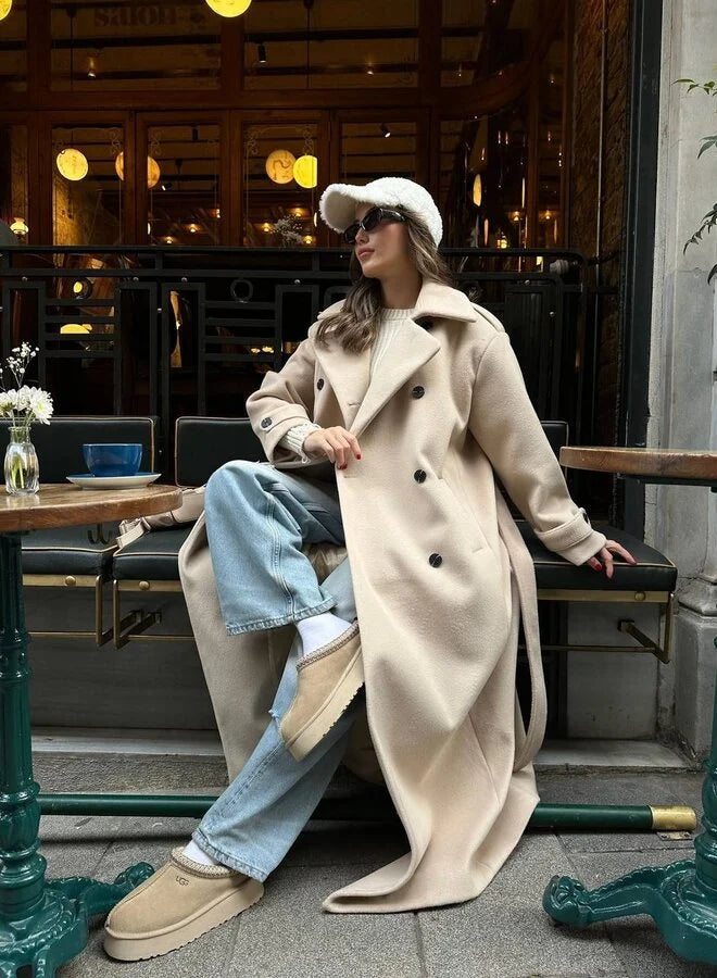 The Eleanor™ | Elegant Wool-Blend Winter Coat