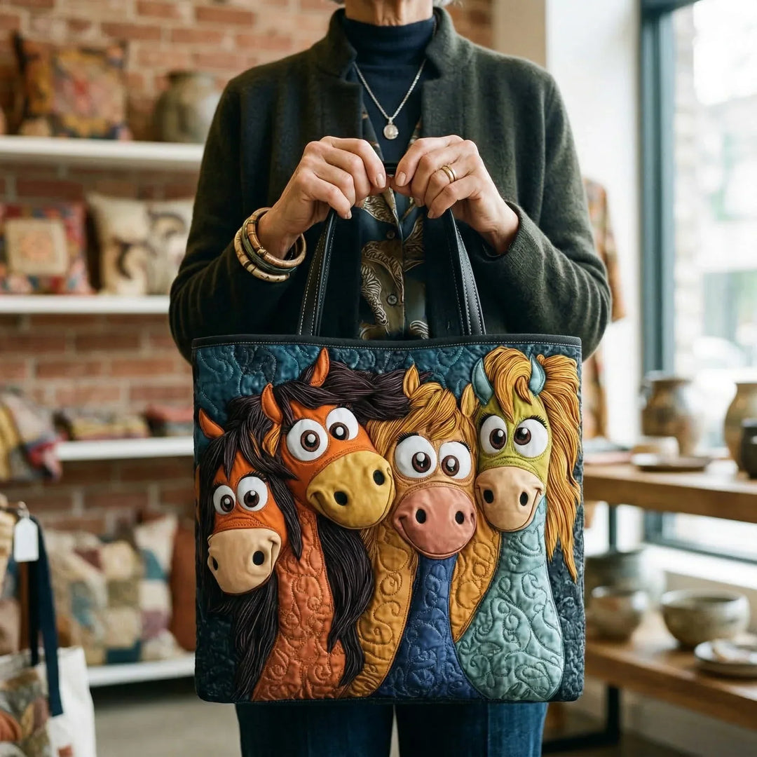 Artisan Tote - Playful Ponies