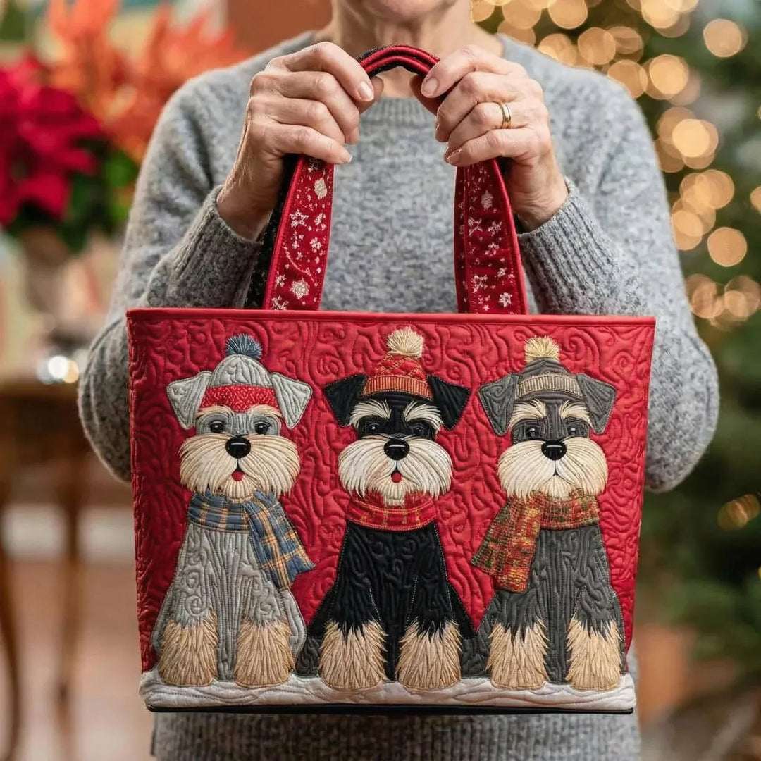 Artisan Tote - Trio of Schnauzers
