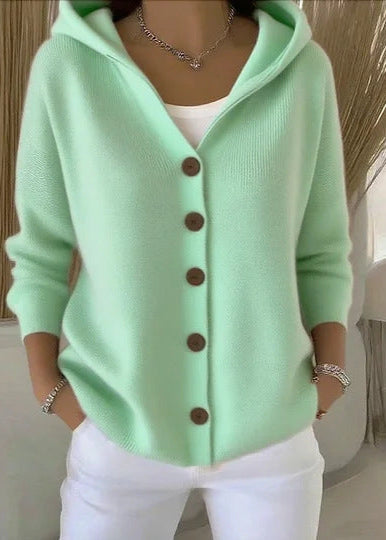 Zoey™ | Elegant Knit Hooded Cardigan