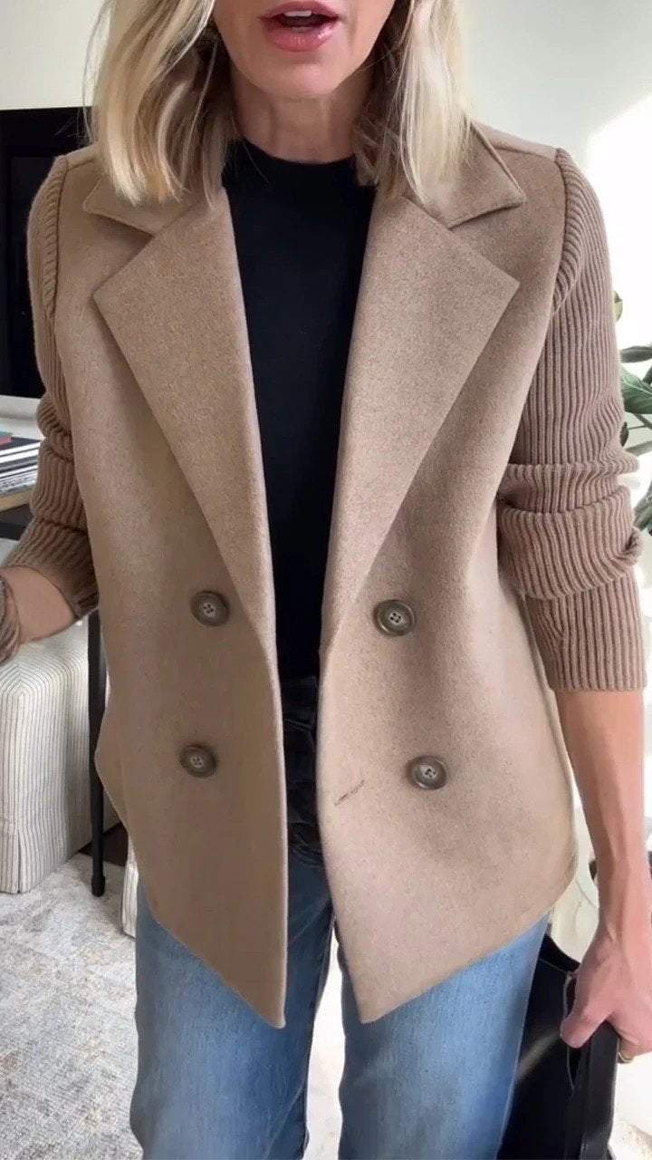 Belgravia Chic™ | Dual-Texture Coat