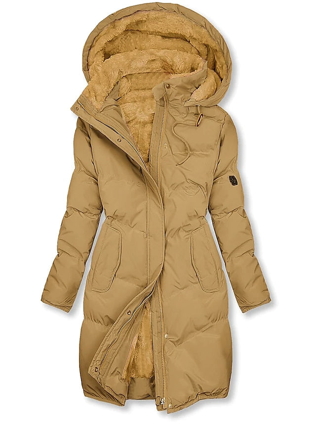 Aurora™ | Longline Faux Fur Hooded Puffer