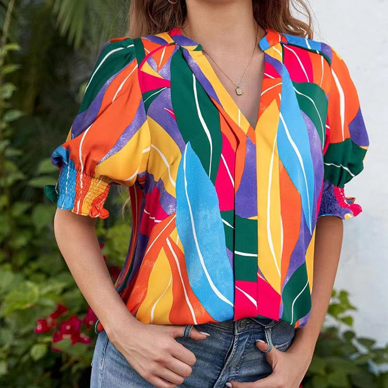 Sylvie Langford™ | Relaxed Floral Summer Blouse