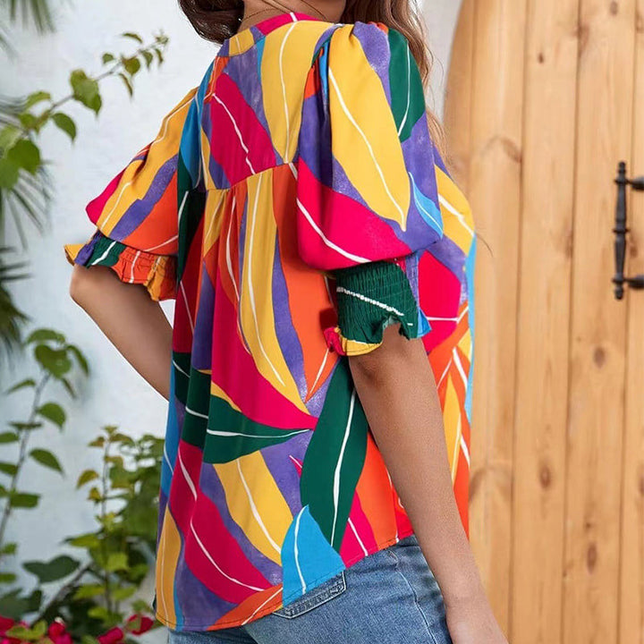 Sylvie Langford™ | Relaxed Floral Summer Blouse