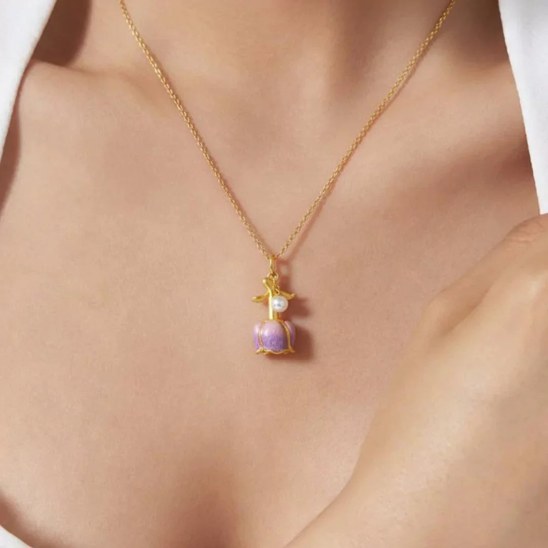 Aurora Charm Necklace – The Blossom of Love