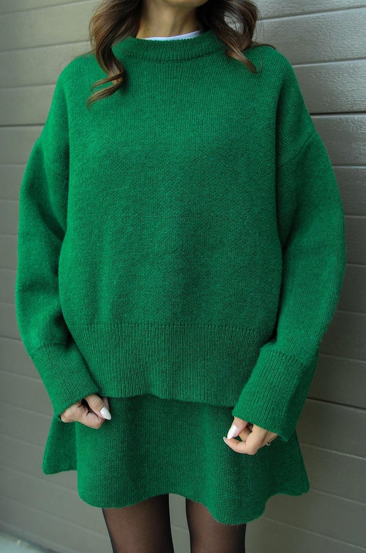 Mariela Luxe™ | Knitted Jumper & Skirt Set